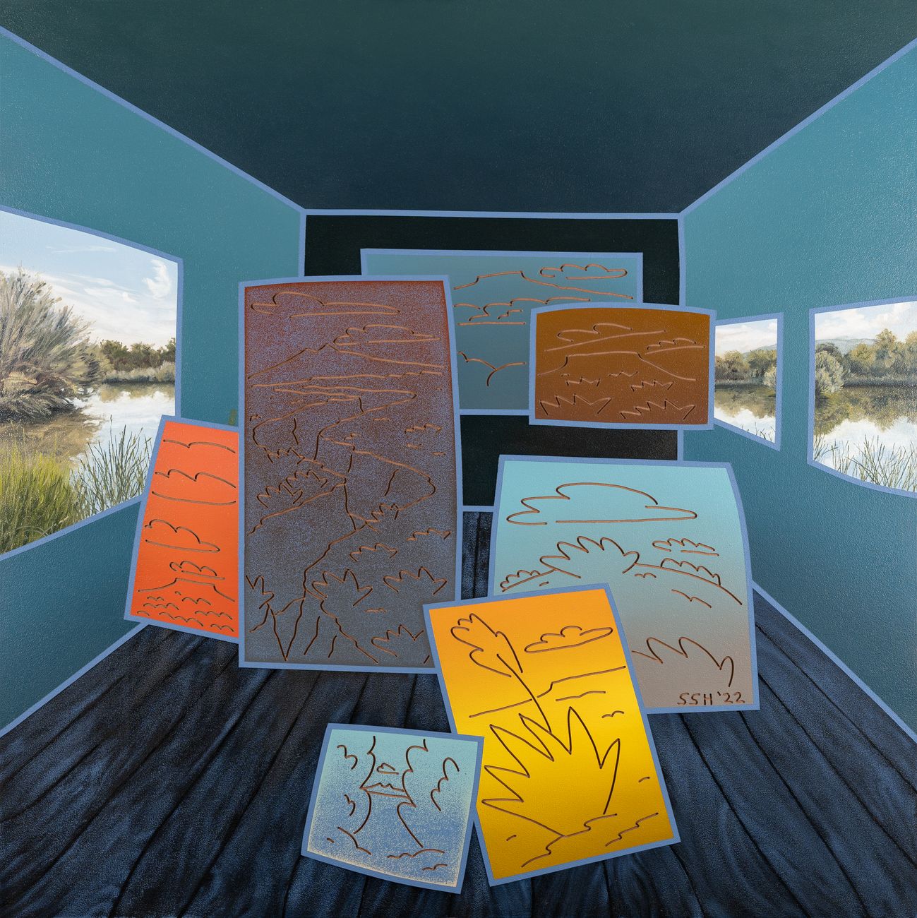 Preview image for Bosque Room with Living Desert Paintings