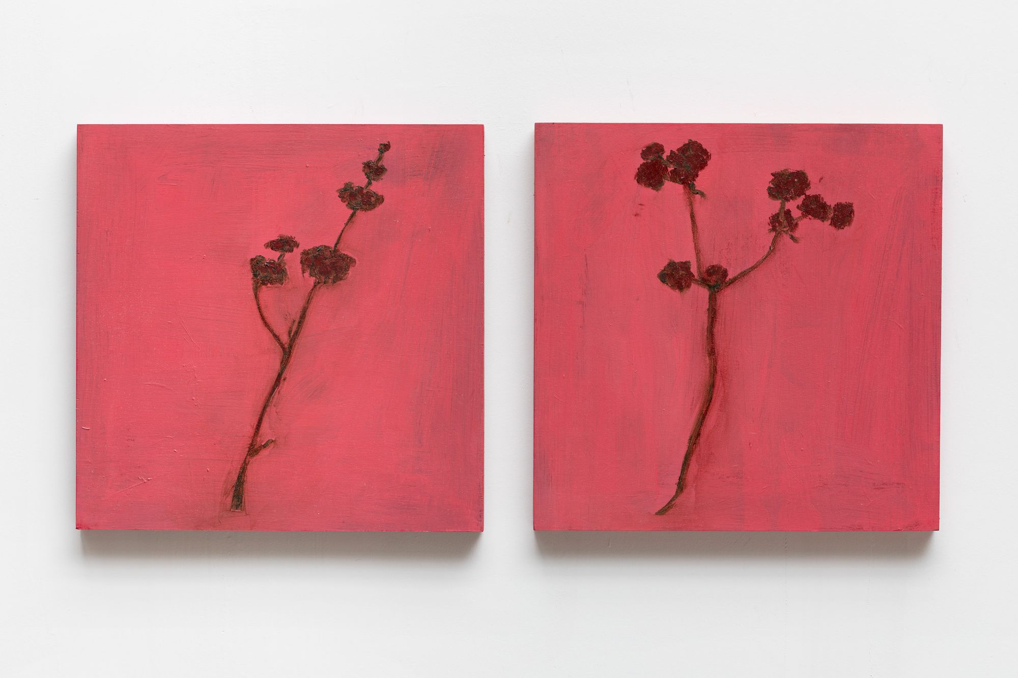 Floral diptych