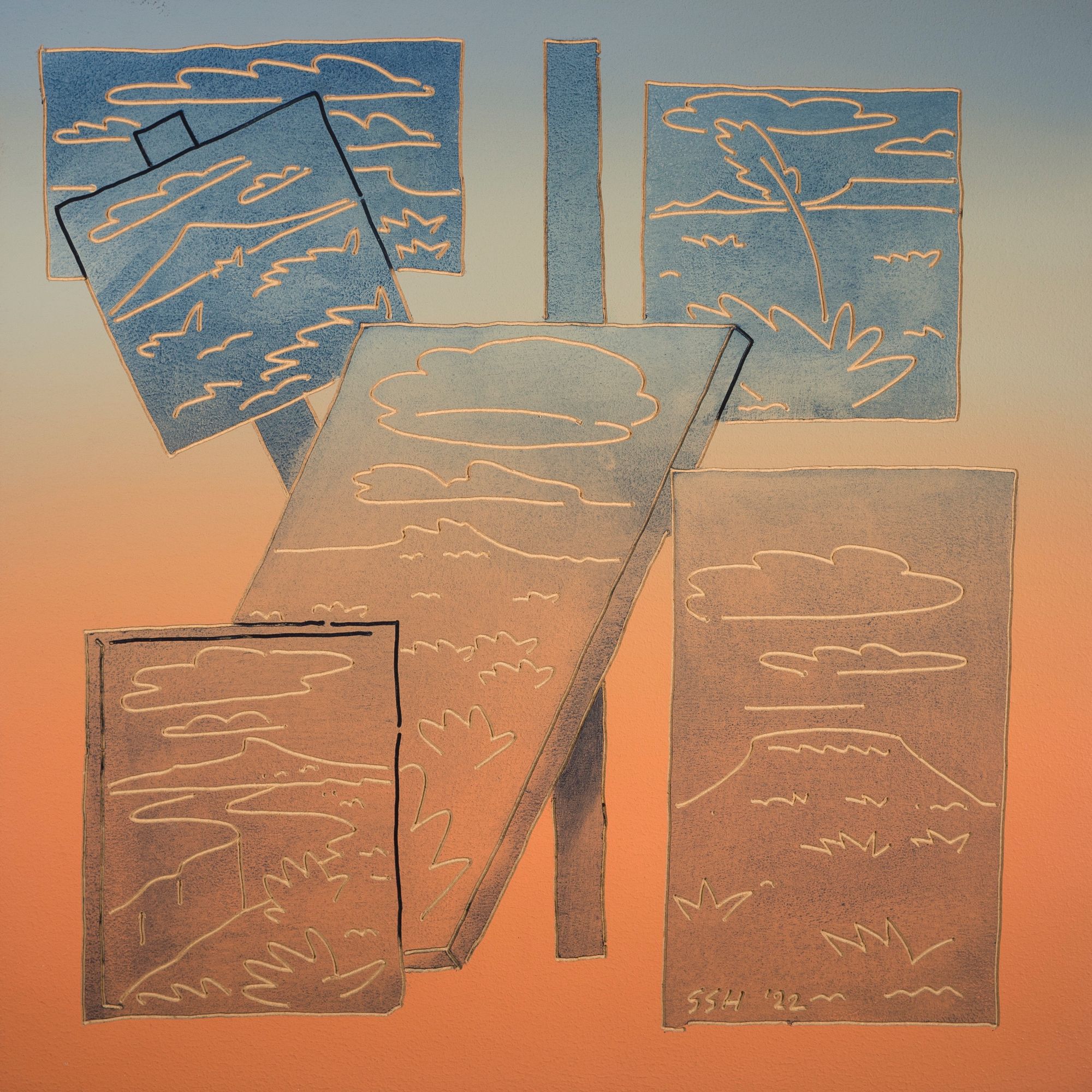 Preview image for Metaphysical Interior with Living Desert Paintings