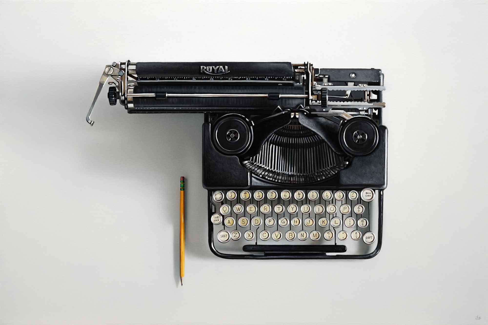  1926 Royal P Typewriter with Pencil