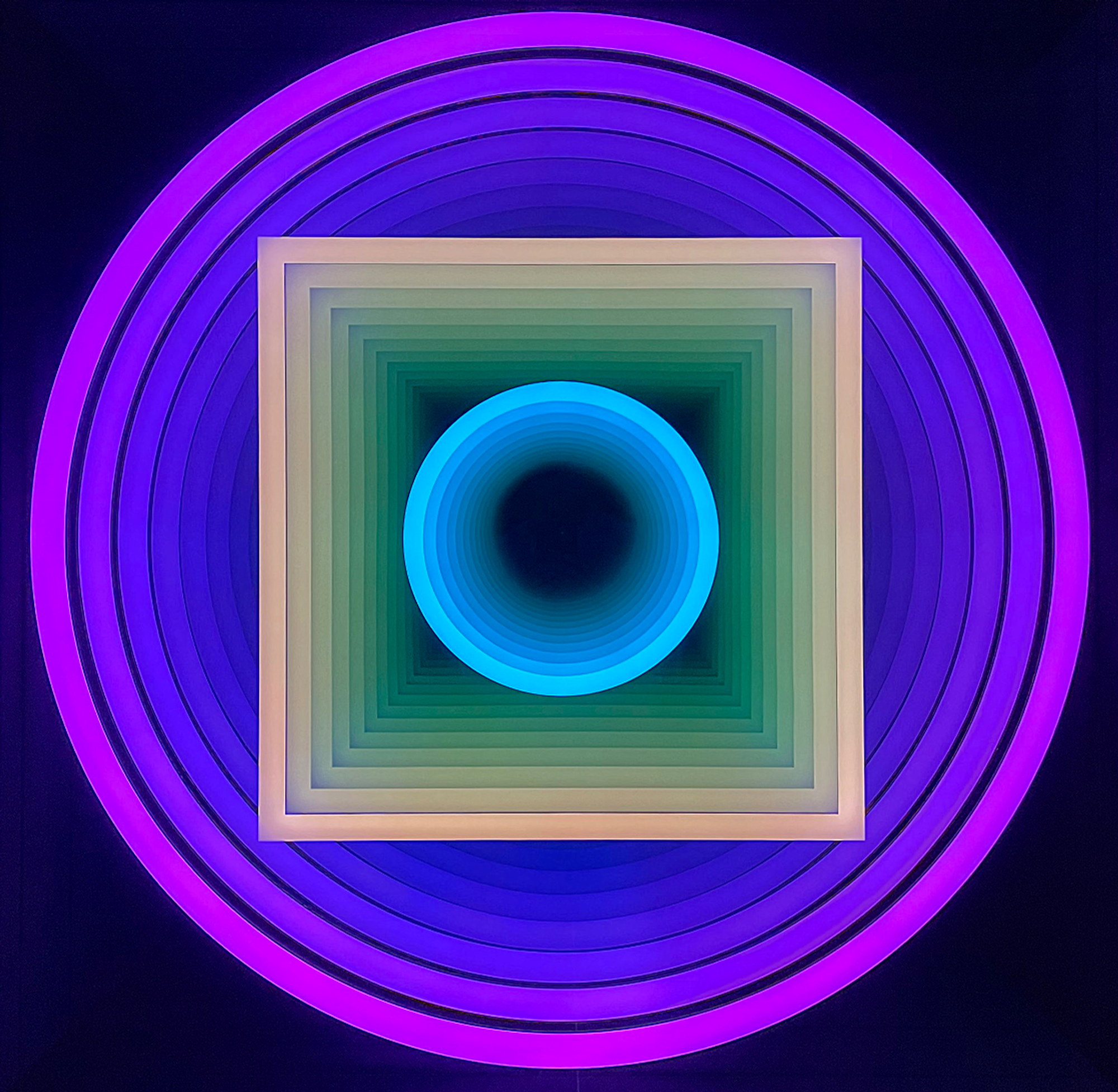 Two Circles and Square