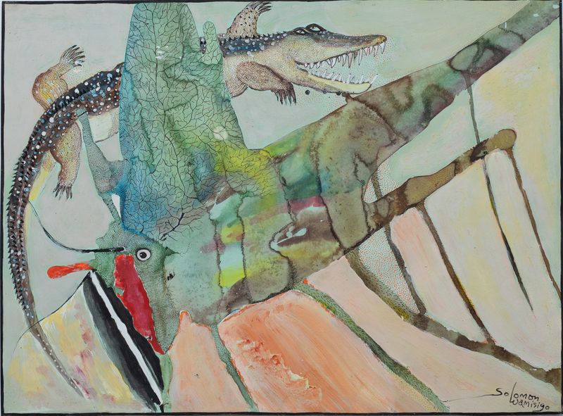 Giant Cricket with the Crocodile