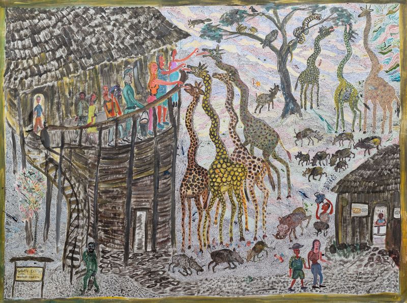 Giraffe Feeding