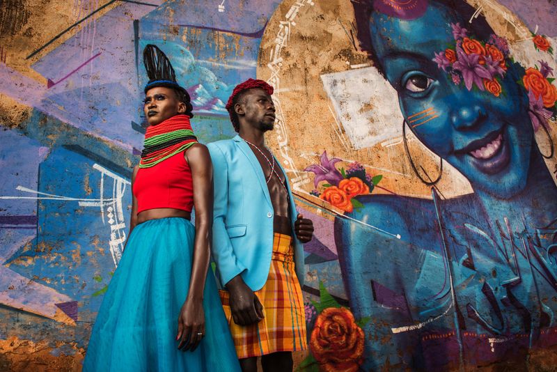 Ondivow and Eliza at Blue Wall