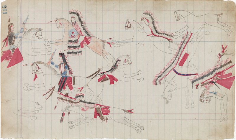 Cedar Tree Ledger Book (pg.115) Southern Arapaho Central Plains