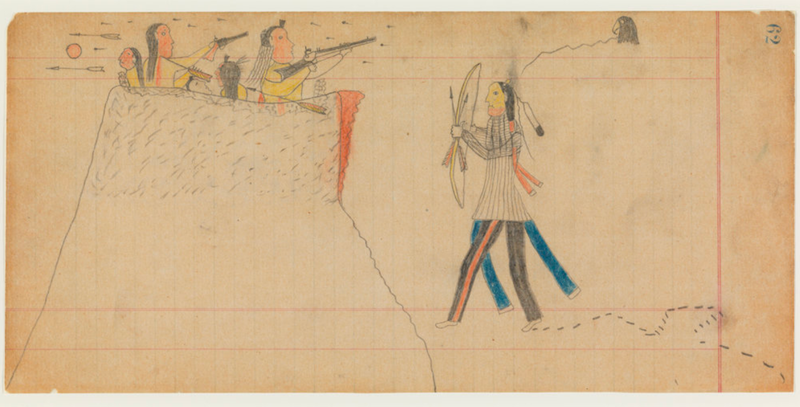 attributed to Ma Nim Ick (Minimic or Eagle Head) Vincent Price Ledger Book (pg.62) Cheyenne Central Plains