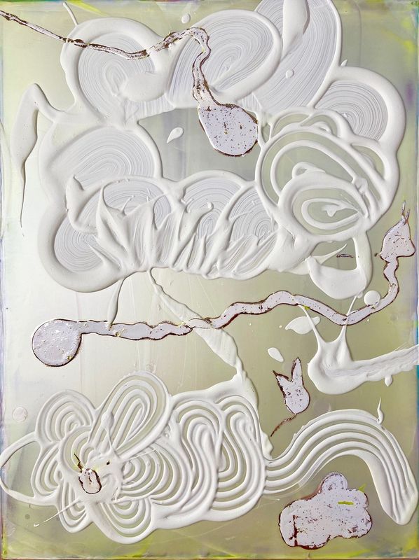 Opal Painting (Citron/White/Pale Gold)