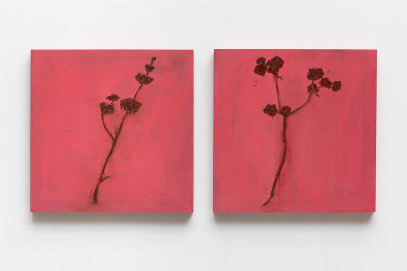 Floral diptych