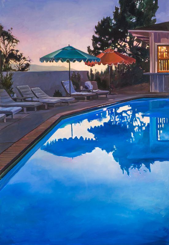 Dusk By The Pool