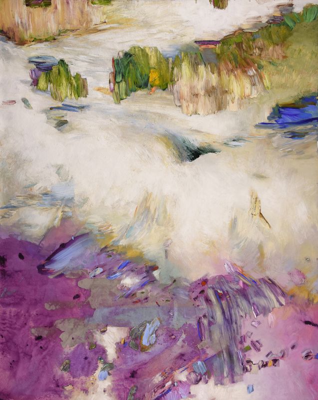 Violet White and Green
