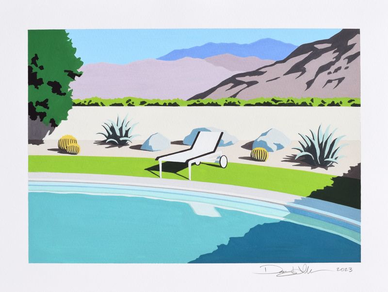 Poolside Diptych 2