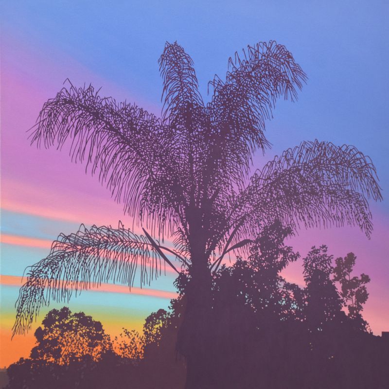 Sea View Champagne Palm in Magenta