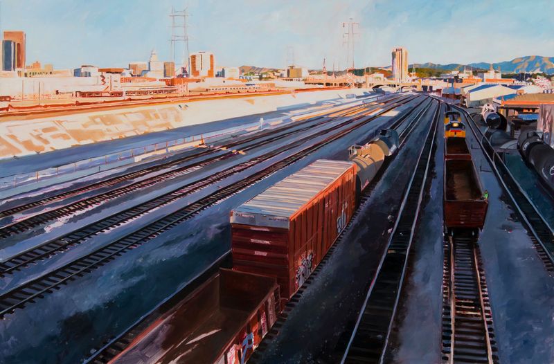 Freight Trains in shadow