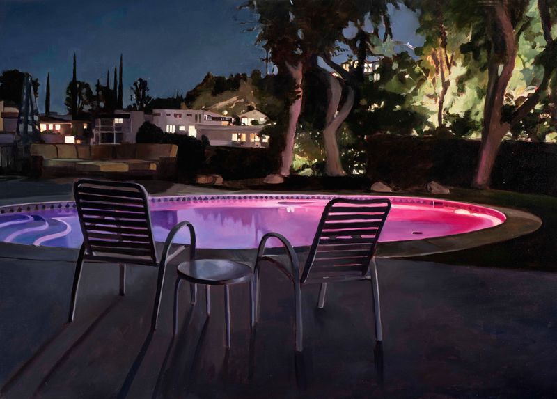 Pool with LED Lights