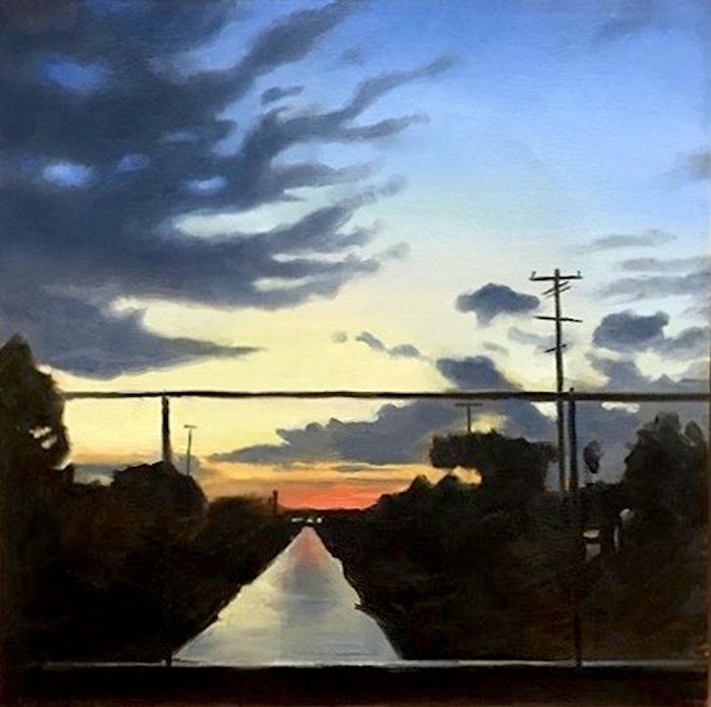 Twilight Scene Over Culvert