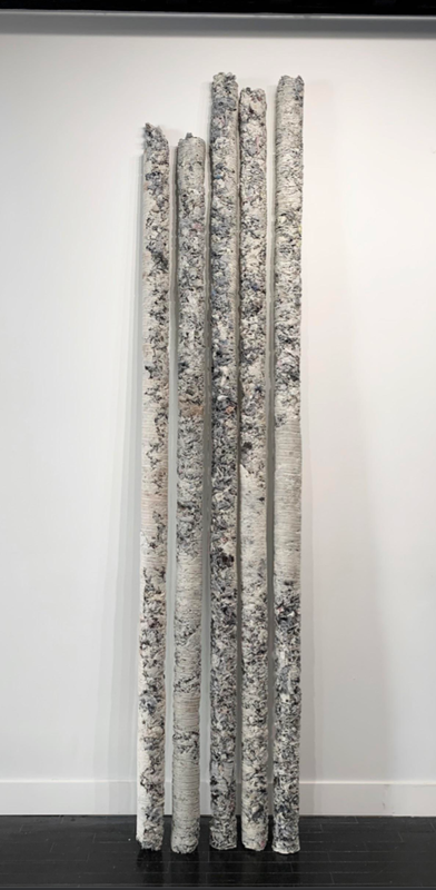 Untitled (five white poles) 
