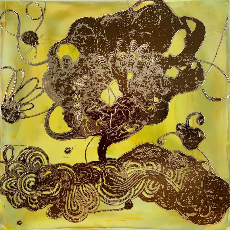 Luminous Painting (Citron/Bronze/Gold No. 3)